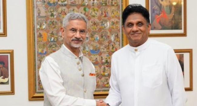 Indian External Affairs Minister Meets Sajith
